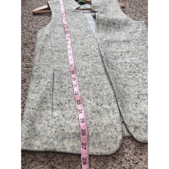 Club Monaco Vest Coat Estimated Size XS Wool Blend Button Closure Pockets - Picture 7 of 8